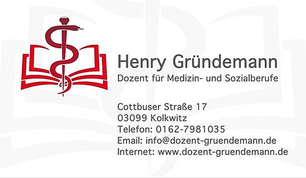 Dozent Henry Gründemann